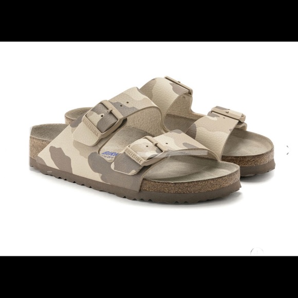 NWT Birkenstock Arizona Soft Footbed Desert Camo Birko-Flor 2-Strap - Picture 6 of 16